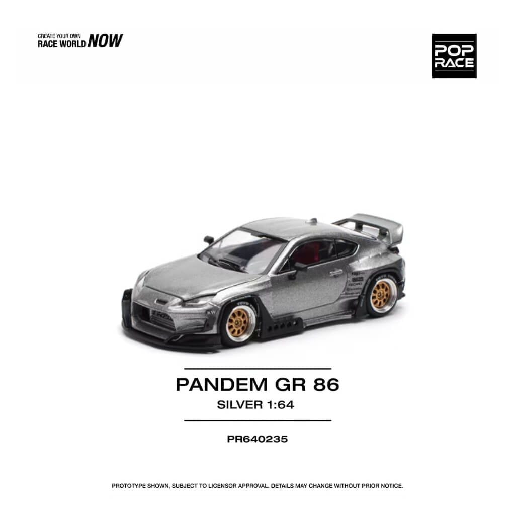 Mô hình xe Toyota GR86 Pandem 1:64 POP RACE