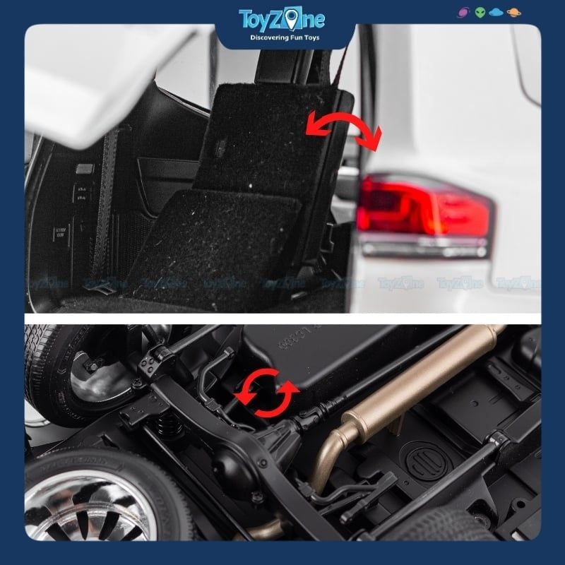 Mô hình xe Toyota Land Cruiser LC300 ZX 1:18 LCD