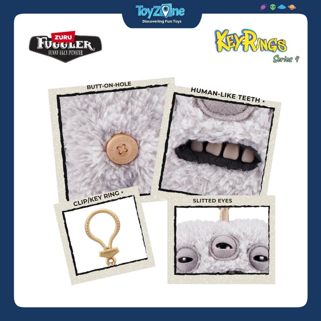 Mô Hình Đồ Chơi Sưu Tầm Móc Khoá Fuggler Keyrings Ver 4 5inch ZURU TOYS