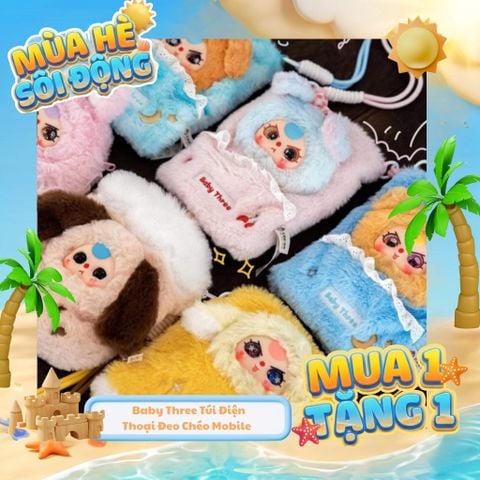 Blind box Baby Three Túi Điện Thoại Đeo Chéo Mobile Phone Bag CUREPLANETA
