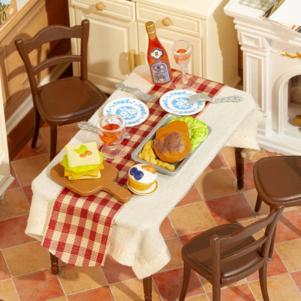 Mô hình lắp ráp nhà nhựa DIY Phòng Ăn Ấm Áp Rolife Warm Dining Room DW015B ROBOTIME