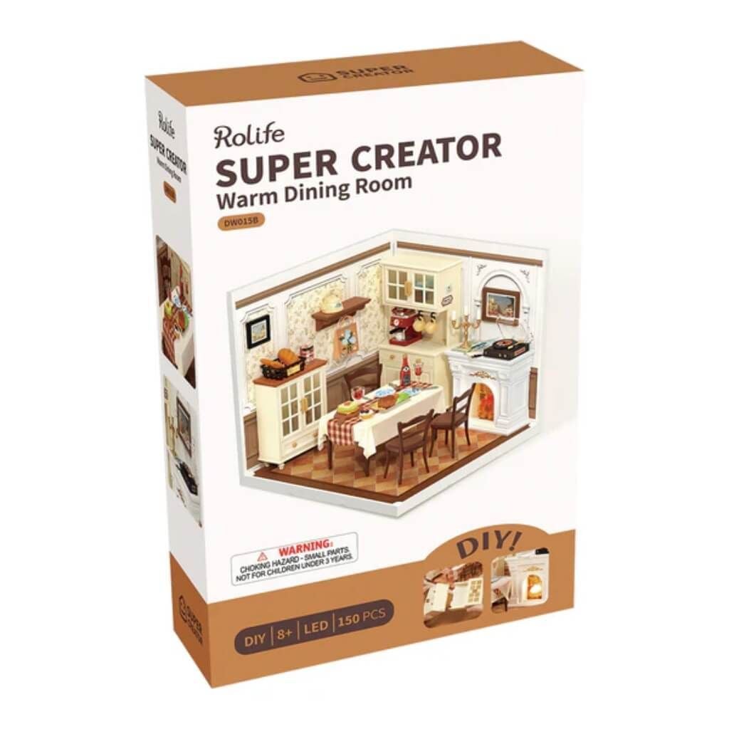 Mô hình lắp ráp nhà nhựa DIY Phòng Ăn Ấm Áp Rolife Warm Dining Room DW015B ROBOTIME