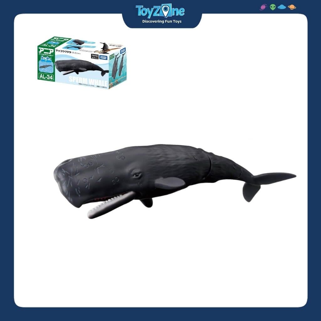 Mô hình đồ chơi Động Vật Cá Nhà Táng ANIA AL-34 Sperm Whale TAKARA TOMY