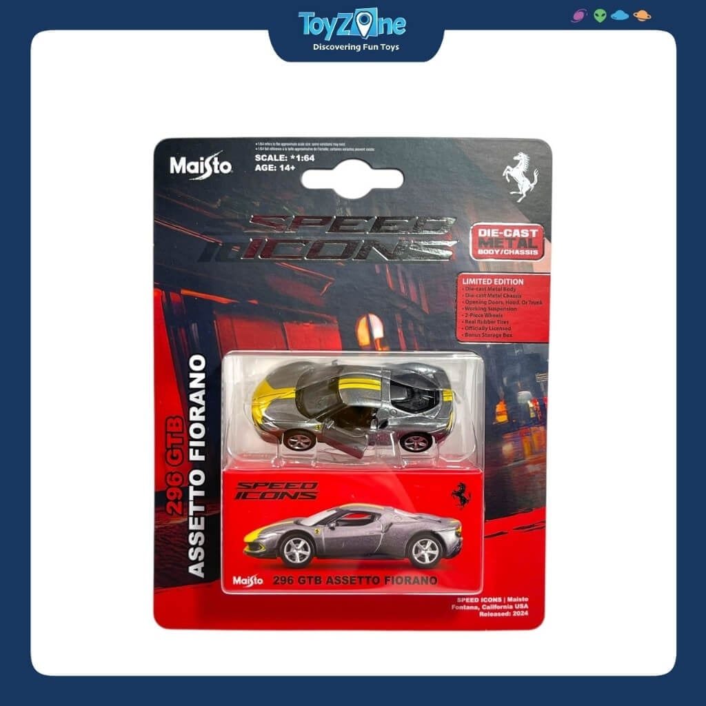 Mô hình xe Ferrari 296 GTB Assetto Fiorano - Speed Icons 1:64 MAISTO