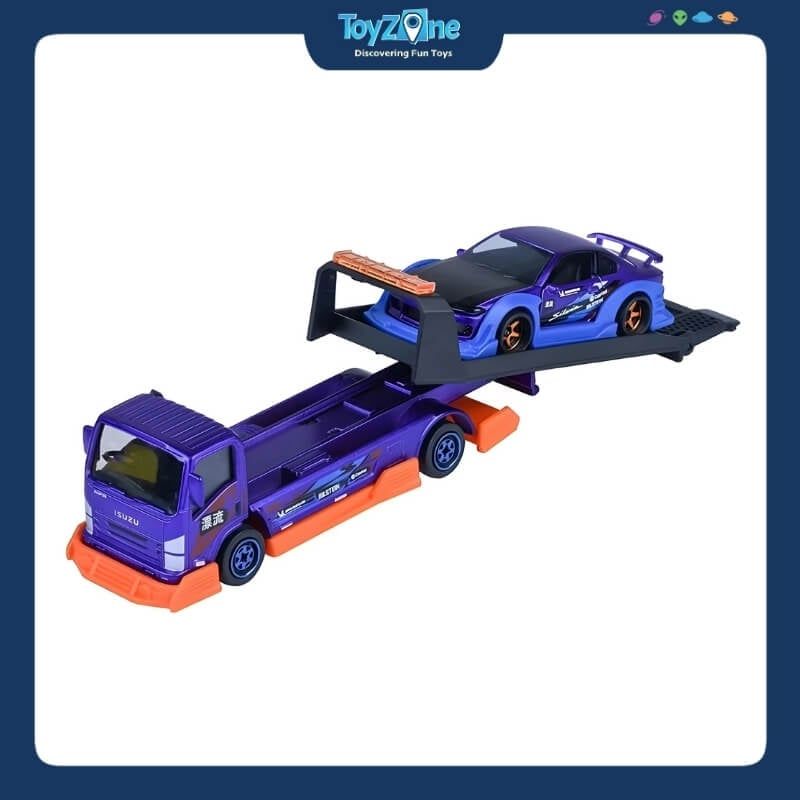 Đồ chơi mô hình xe tải vận chuyển JDM Legends Tuning Transporter MAJORETTE