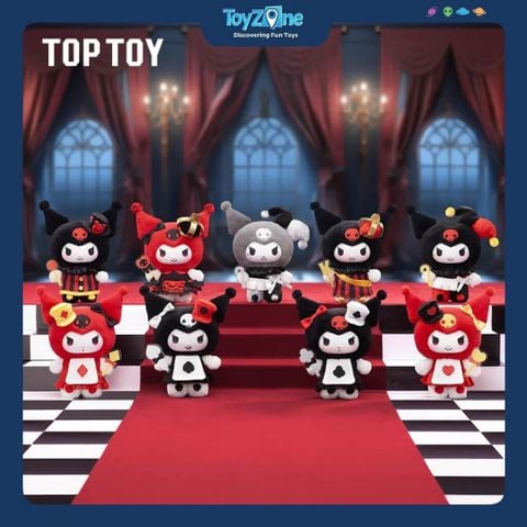 Mô hình đồ chơi Blind box Kuromi Poker Kingdom Series Plush Pendant TOP TOY