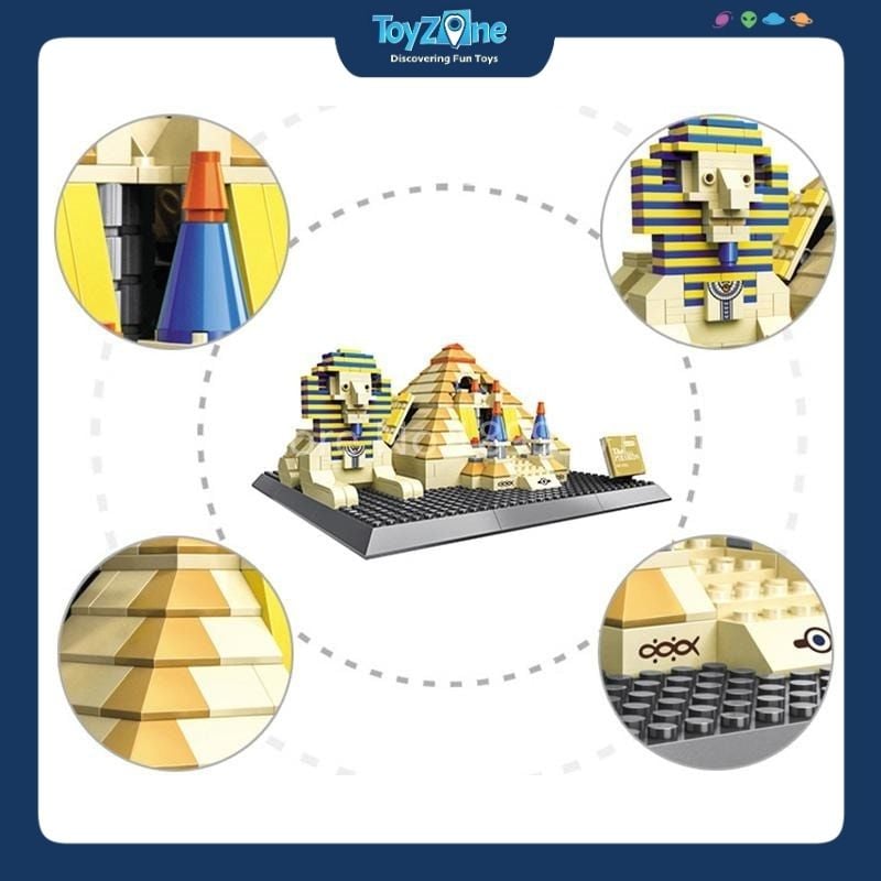 Bộ đồ chơi lắp ráp mô hình Công Trình Kiến Trúc Wange