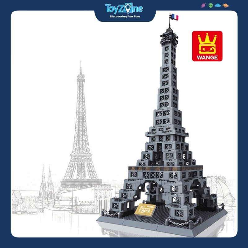 Bộ đồ chơi lắp ráp mô hình Công Trình Kiến Trúc Wange