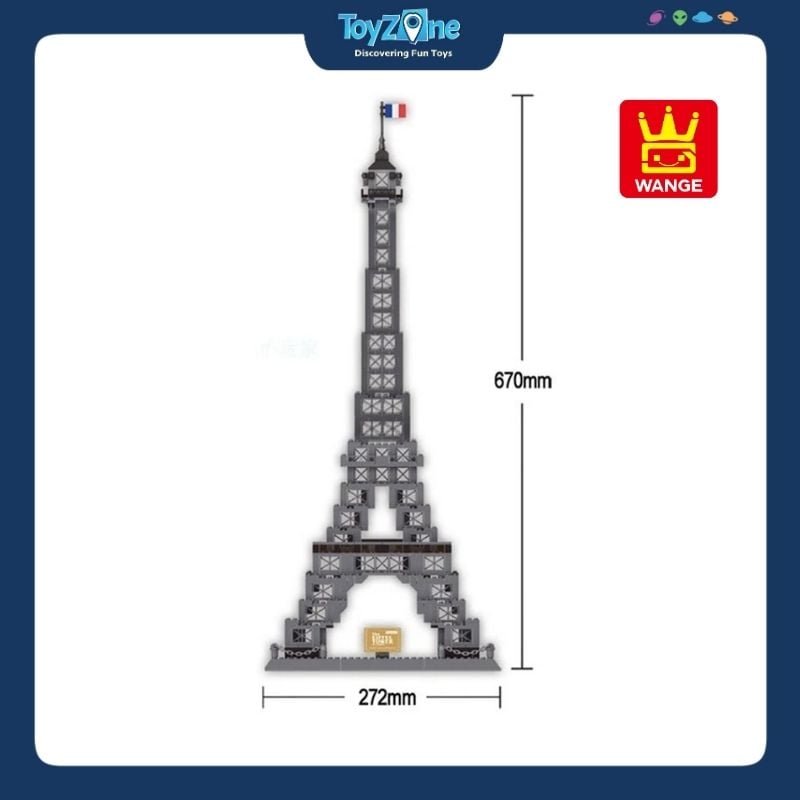 Bộ đồ chơi lắp ráp mô hình Công Trình Kiến Trúc Wange