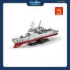 Bộ Đồ Chơi Lắp Ráp Mô Hình Tàu Khu Trục Arleigh Burke-Class WANGE