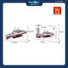 Bộ Đồ Chơi Lắp Ráp Mô Hình Tàu Khu Trục Arleigh Burke-Class WANGE
