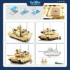 Bộ đồ chơi mô hình lắp ráp xe tăng M1A2 SEP V2 Abrams Sluban