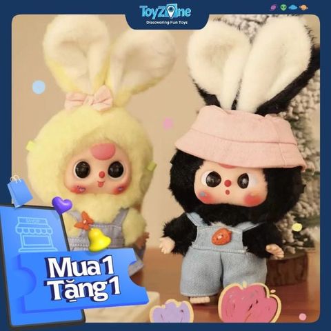 Mô hình Blind box Móc khóa Gấu bông Baby Three Macaron Bunny BABY THREE