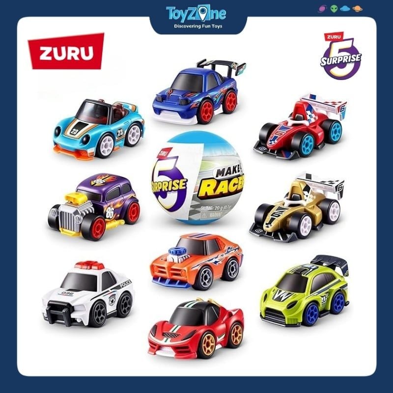 Mô hình đồ chơi Blind box lắp ráp 5 Surprise Make A Racer ZURU TOYS
