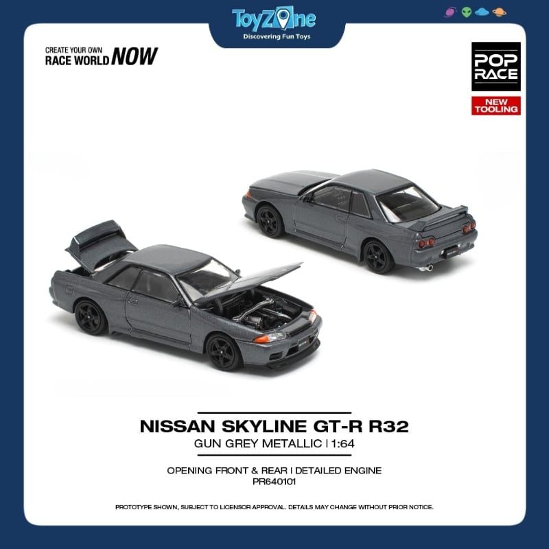 Mô hình xe Nissan Skyline GT-R R32 1:64 POP RACE