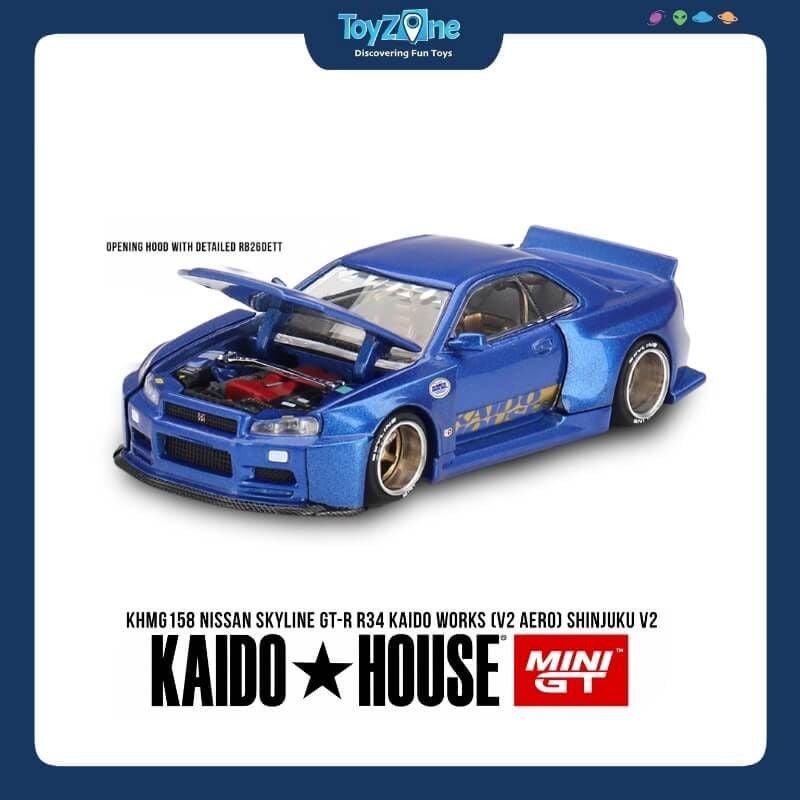 Mô hình xe Nissan Skyline GT-R ( R34 ) KAIDO HOUSE x MiniGT