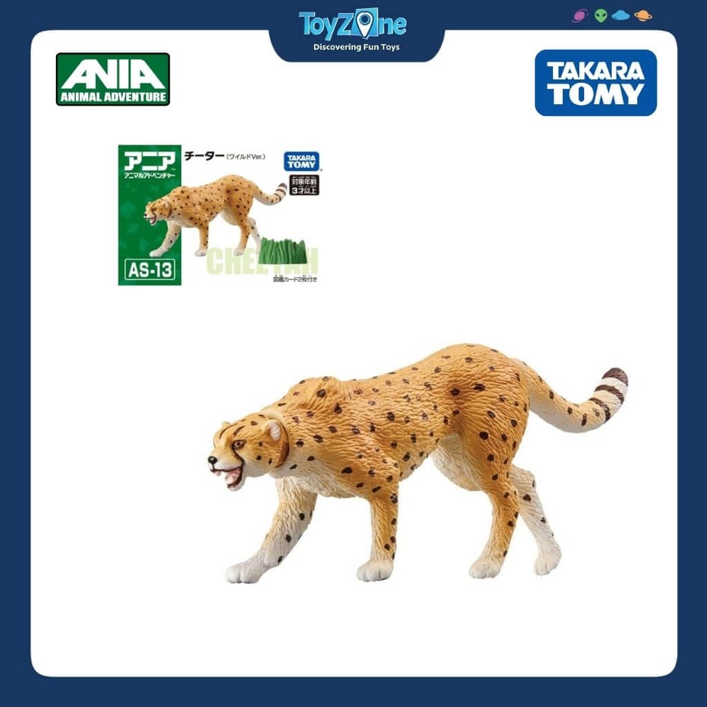 Mô hình đồ chơi Động Vật Báo Săn ANIA AS-13 Cheetah ( Wild Ver. ) TAKARA TOMY