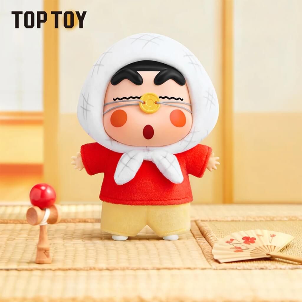 Mô hình Blind box Móc khóa Gấu bông Crayon Shin-chan Classic Memories Series Plush TOP TOY