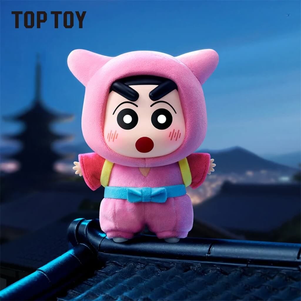 Mô hình Blind box Móc khóa Gấu bông Crayon Shin-chan Classic Memories Series Plush TOP TOY