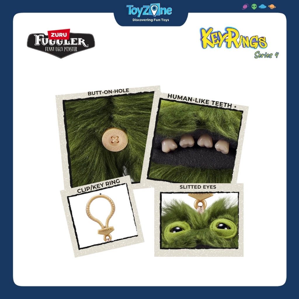 Mô Hình Đồ Chơi Sưu Tầm Móc Khoá Fuggler Keyrings Ver 4 5inch ZURU TOYS
