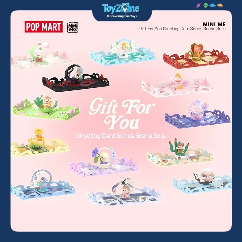 Mô hình đồ chơi Blind box Gift For You Greeting Card Series Scene Sets ( Món Quà Cho Bạn ) POP MART
