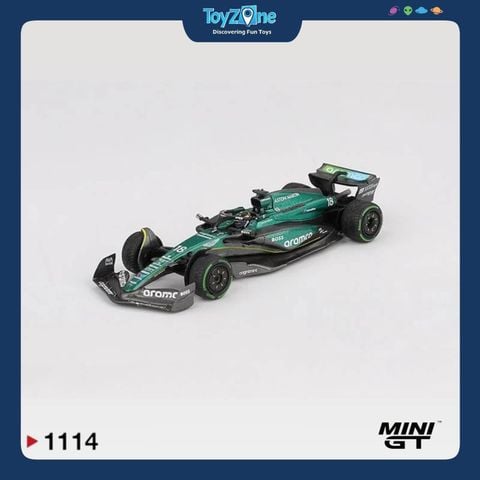 Mô hình xe Aston Martin AMR24 #18 Lance Stroll 2024 F1 2024 Canadian GP 1:64 MiniGT