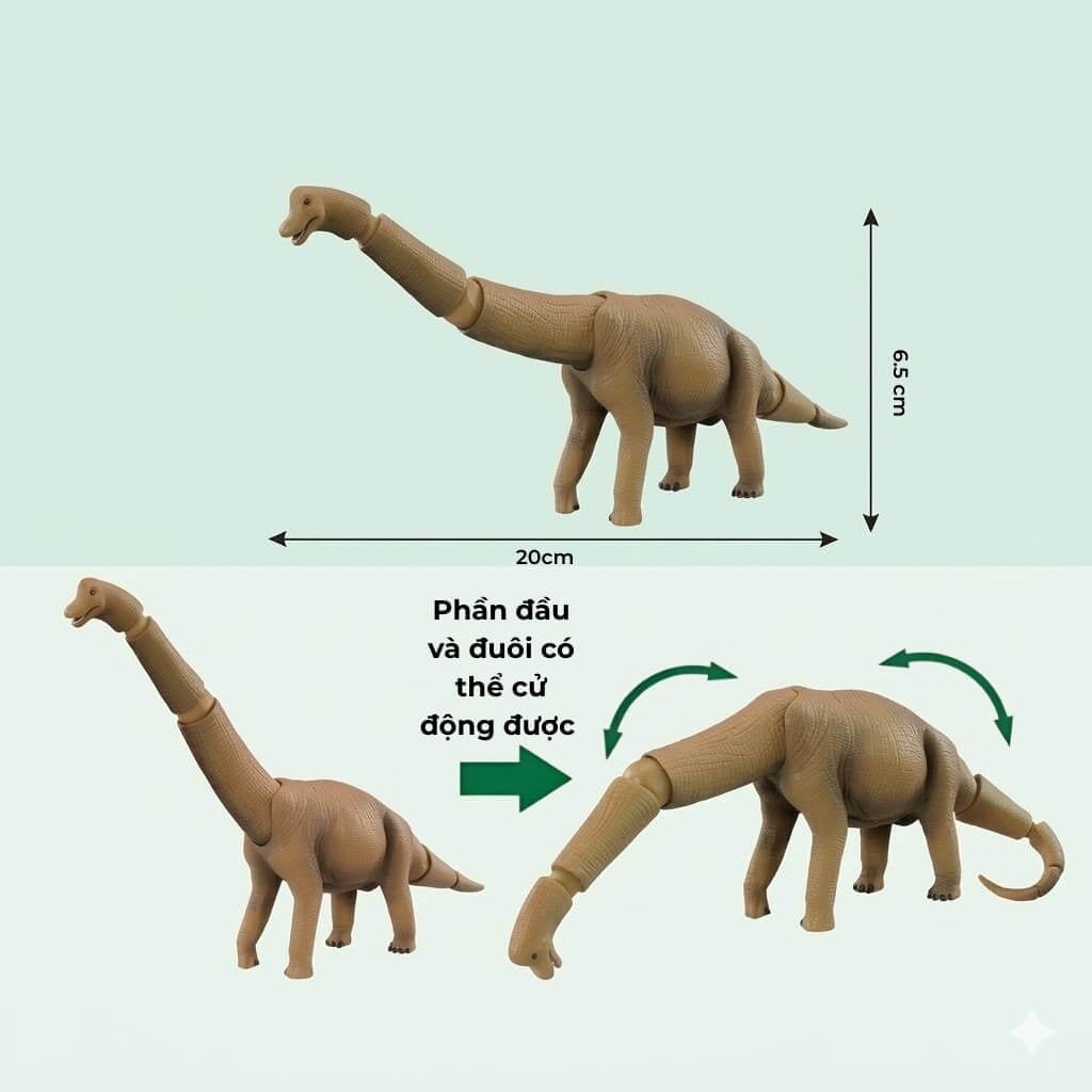 Mô hình đồ chơi Động Vật Khủng Long Cổ Dài ANIA AL-04 Brachiosaurus TAKARA TOMY