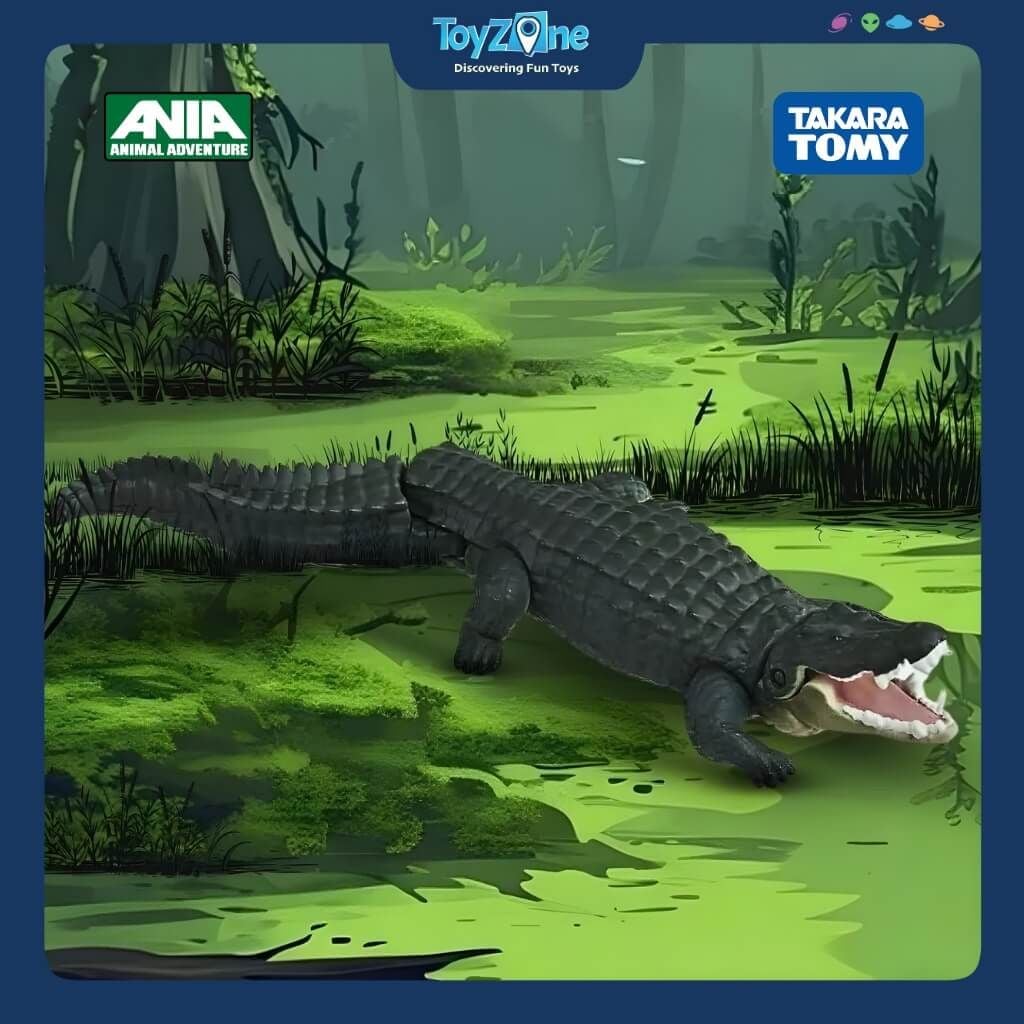 Mô hình đồ chơi Động Vật Cá Sấu ANIA AL-28 Crocodile ( Float Ver. ) TAKARA TOMY