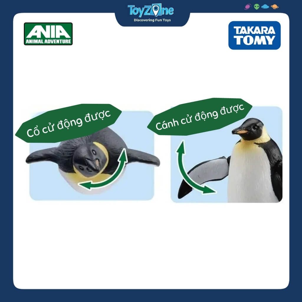 Mô hình đồ chơi Động vật Chim Cánh Cụt ANIA AS-11 Emperor Penguin TAKARA TOMY