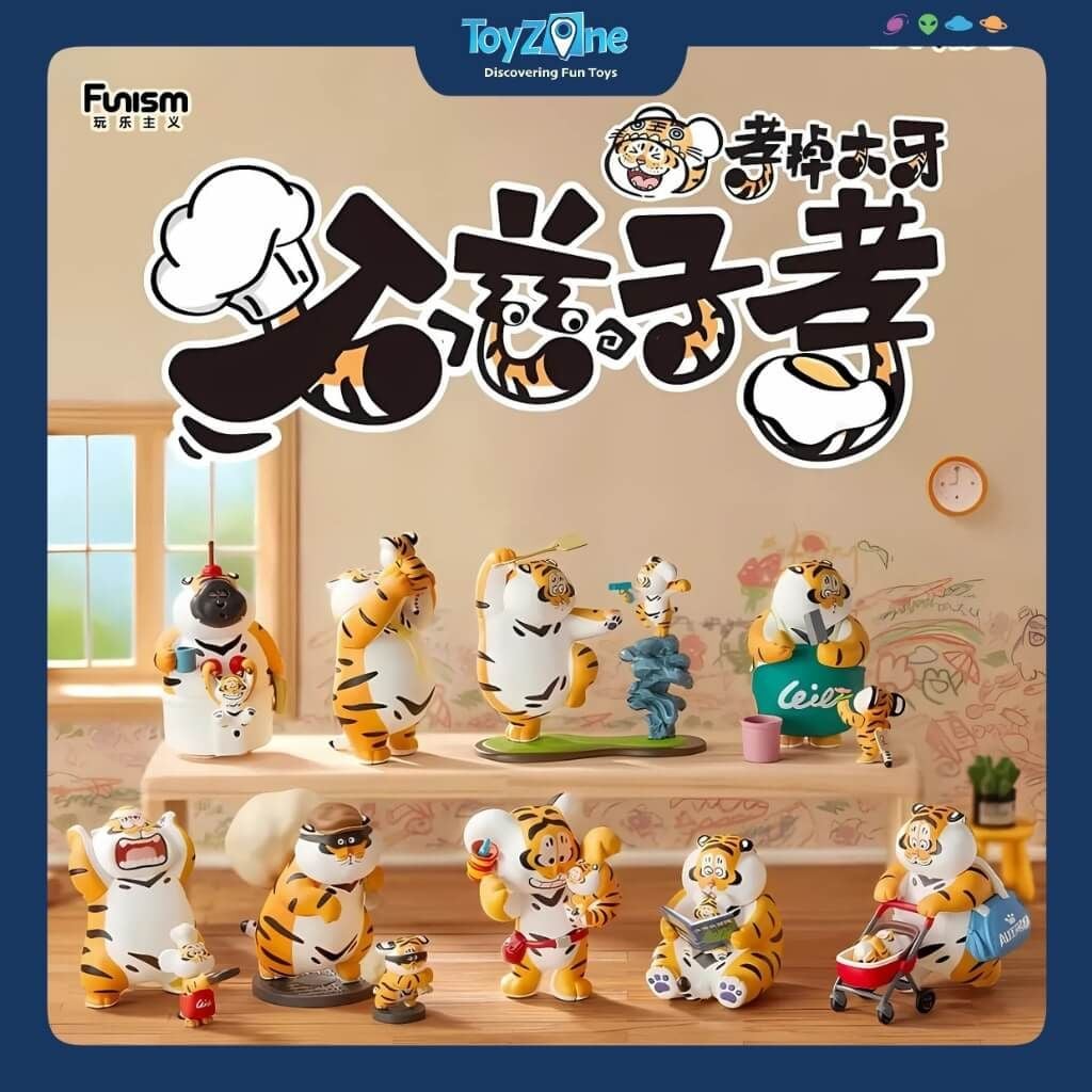 Mô hình đồ chơi Blind box I Am Not Tiger Fat Fatherly Love And Filial Piety ( Tình Phụ Tử Và Lòng Hiếu Thảo ) Series 2 FUNISM
