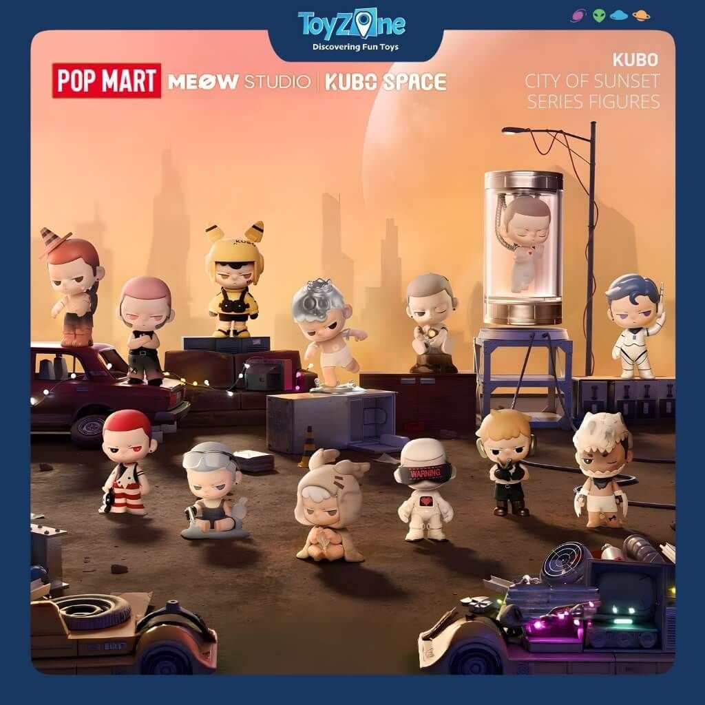 Mô hình đồ chơi Blind box KUBO City Of Sunset ( Thành Phố Hoàng Hôn ) Series Figures POP MART