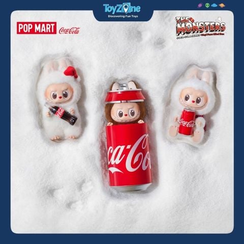 Mô hình Blind Box Móc Khoá Gấu bông Labubu The Monsters Coca-Cola Series POP MART