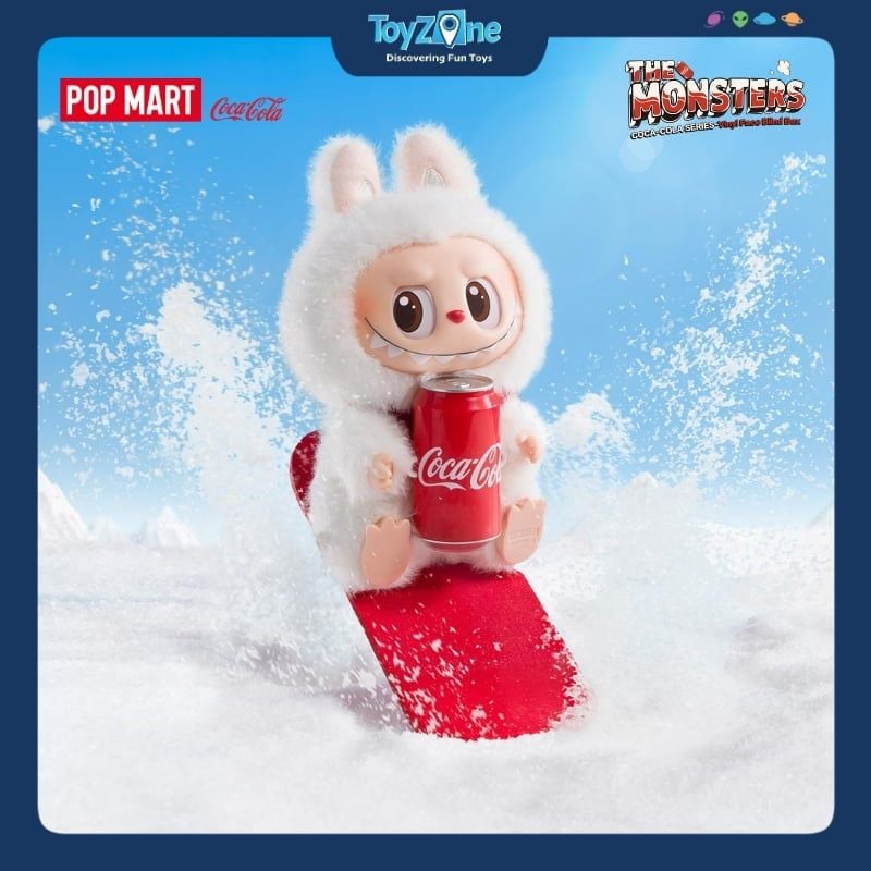 Mô hình Blind Box Móc Khoá Gấu bông Labubu The Monsters Coca-Cola Series POP MART