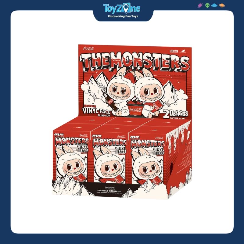 Mô hình Blind Box Móc Khoá Gấu bông Labubu The Monsters Coca-Cola Series POP MART