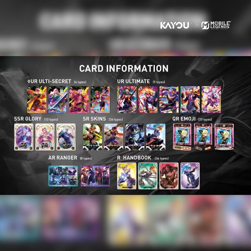 Bộ thẻ sưu tập Mobile Legend Bang Bang Collectible Cards Origin of Legend KAYOU