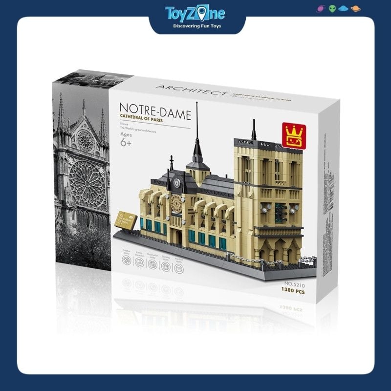 Bộ đồ chơi lắp ráp mô hình Công Trình Kiến Trúc Wange