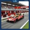 Mô hình xe Ferrari Racing 499P Le Mans Hypercar 2024 Champion 1:18 BBURAGO