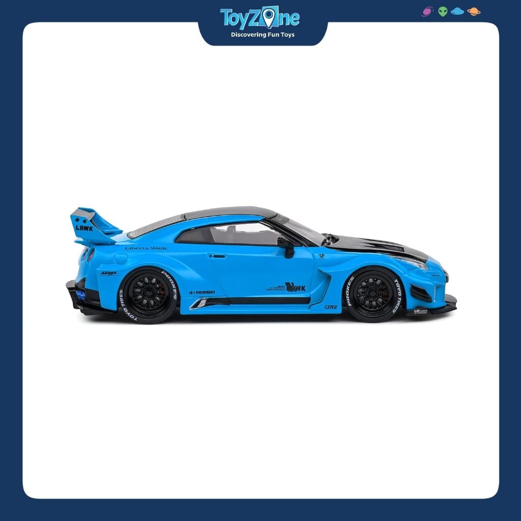 Mô hình xe Nissan GT-R ( R35 ) LBWK Silhouette 2019 1:43 SOLIDO