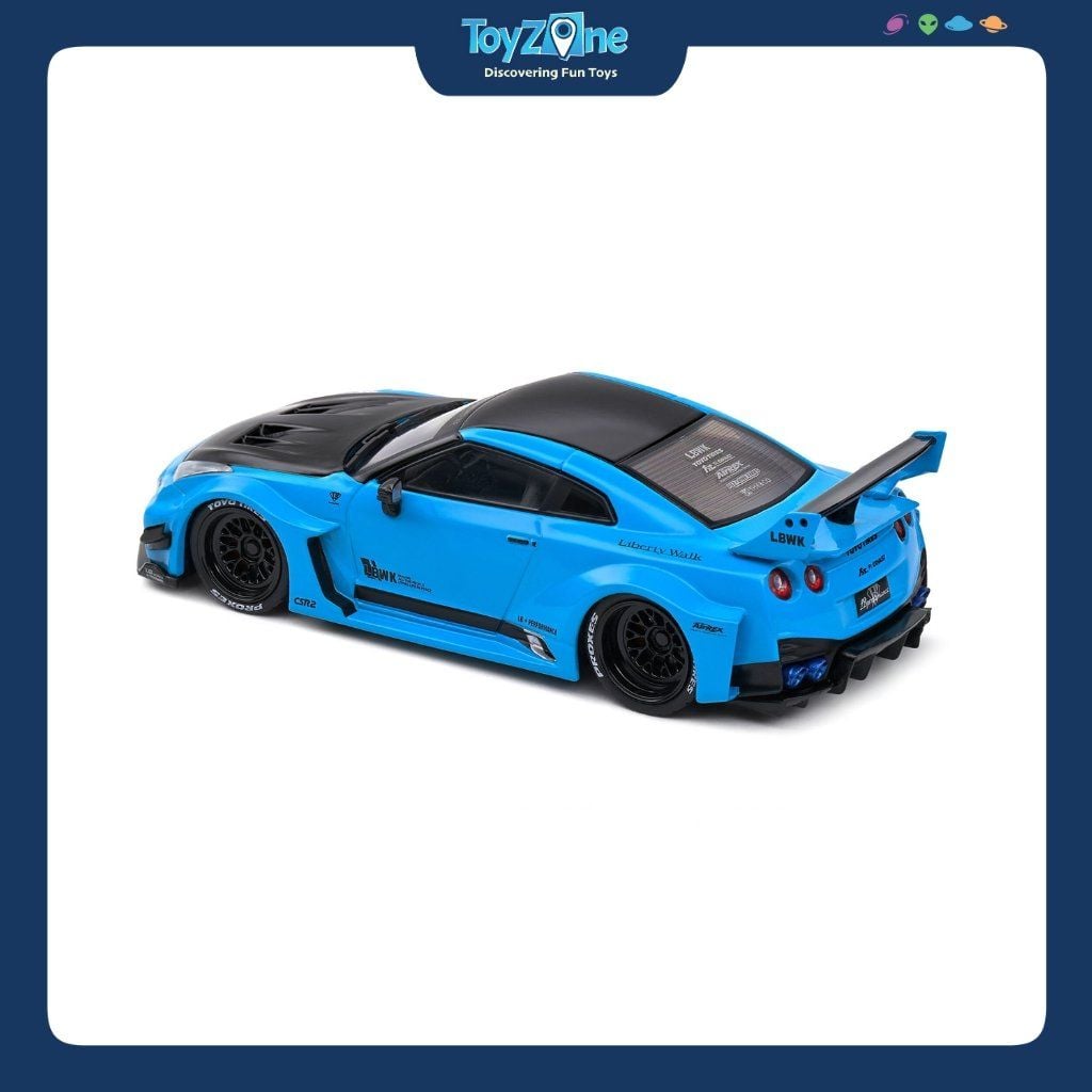 Mô hình xe Nissan GT-R ( R35 ) LBWK Silhouette 2019 1:43 SOLIDO