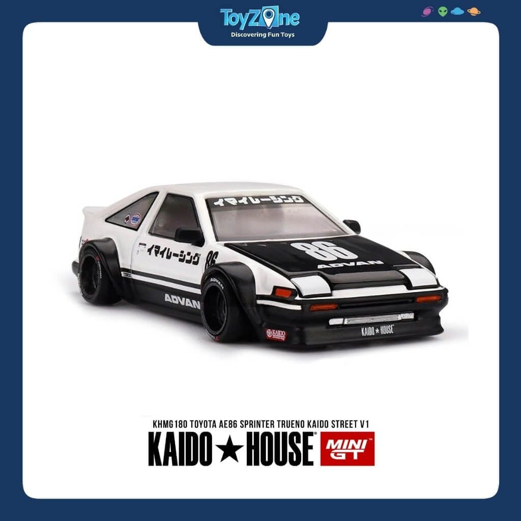 Mô hình xe Toyota AE86 Sprinter Trueno 1:64 KAIDO HOUSE x MiniGT