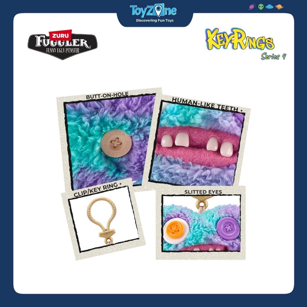 Mô Hình Đồ Chơi Sưu Tầm Móc Khoá Fuggler Keyrings Ver 4 5inch ZURU TOYS