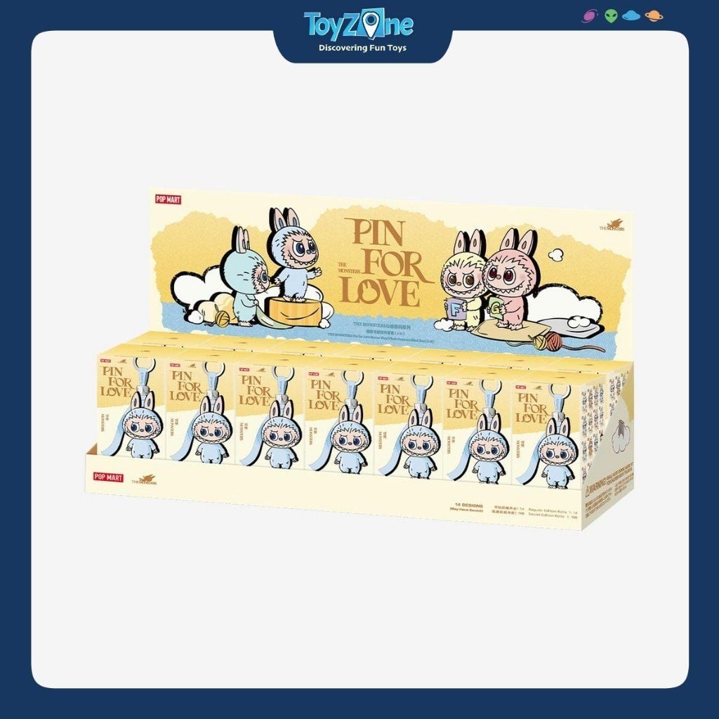 Mô hình Blind box Móc khóa Gấu bông Labubu The Monsters Pin For Love ( A - M ) Series Vinyl Plush Pendant POP MART
