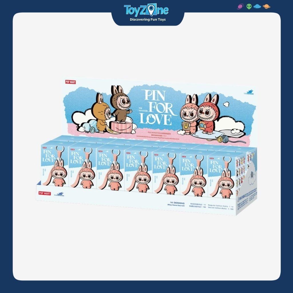 Mô hình Blind box Móc khóa Gấu bông Labubu The Monsters Pin For Love ( N - Z ) Series Vinyl Plush Pendant POP MART
