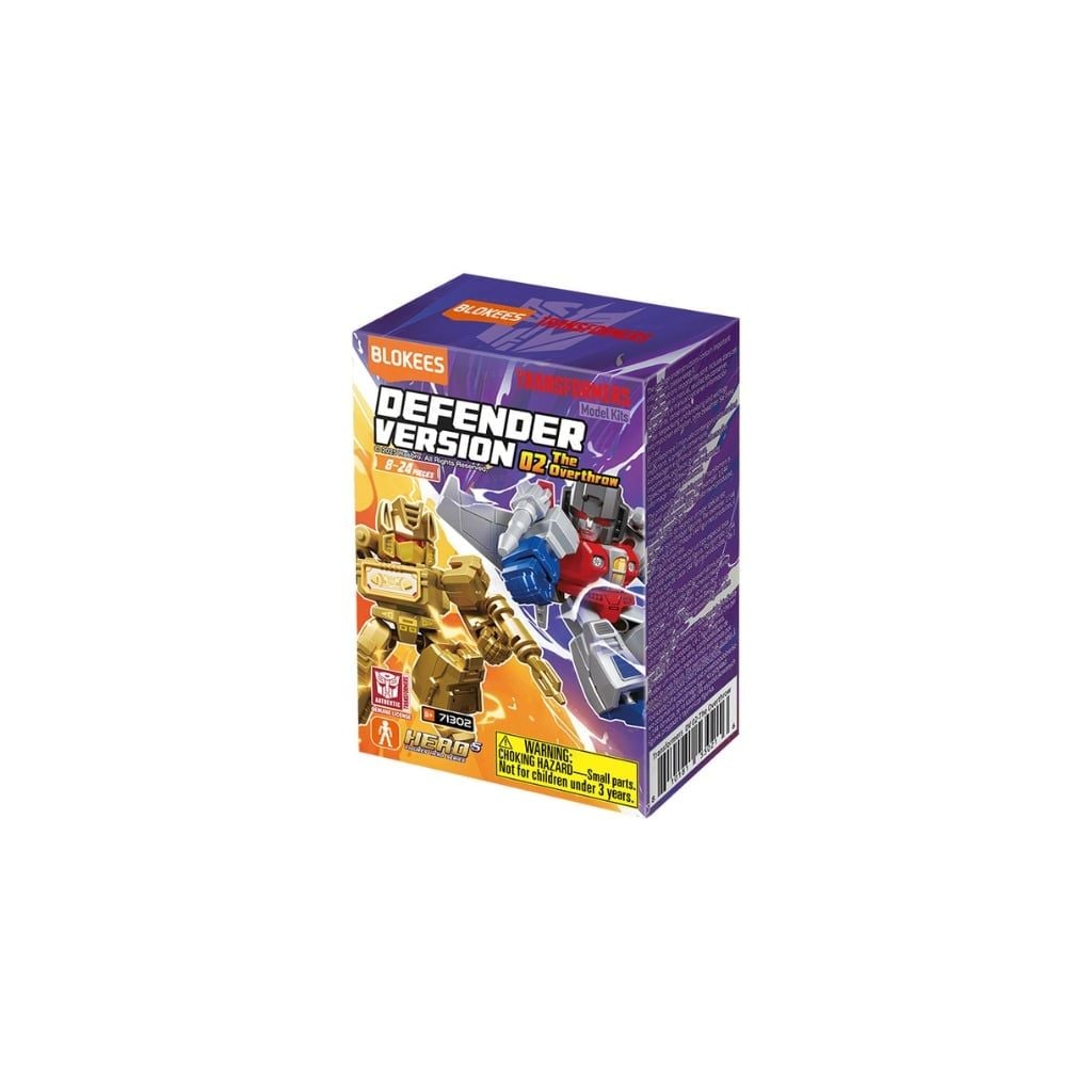 Mô hình đồ chơi lắp ráp Blind box Transformers Defender Version 02 The Overthrow Model Kits BLOKEES