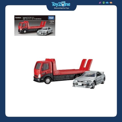 Mô hình xe vận chuyển Transporter Nissan Skyline GTR ( BCNR33 ) TOMICA PREMIUM