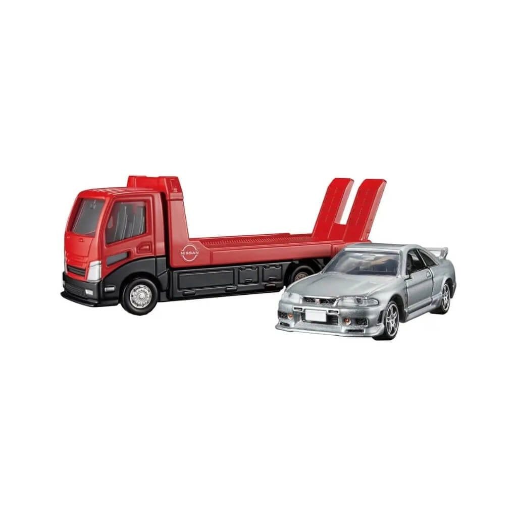 Mô hình xe vận chuyển Transporter Nissan Skyline GTR ( BCNR33 ) TOMICA PREMIUM