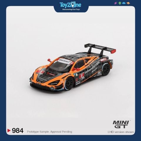 Mô hình xe Mclaren 720S GT3 EVO 2024 IMSA Daytona 24 Hrs Pfaff Motorsports 1:64 MiniGT