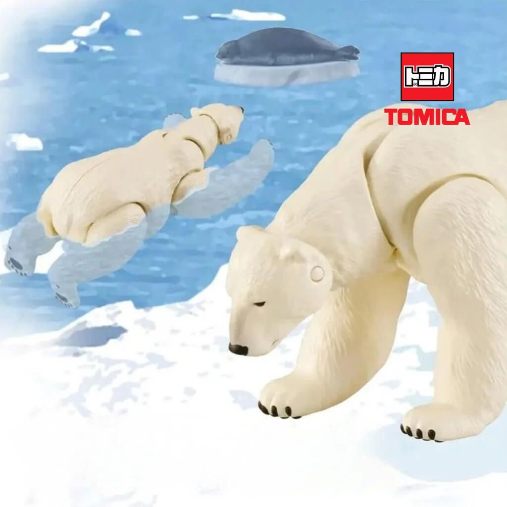 Mô hình đồ chơi Động Vật Gấu Bắc Cực ANIA AS-35 Polarbear Float TAKARA TOMY