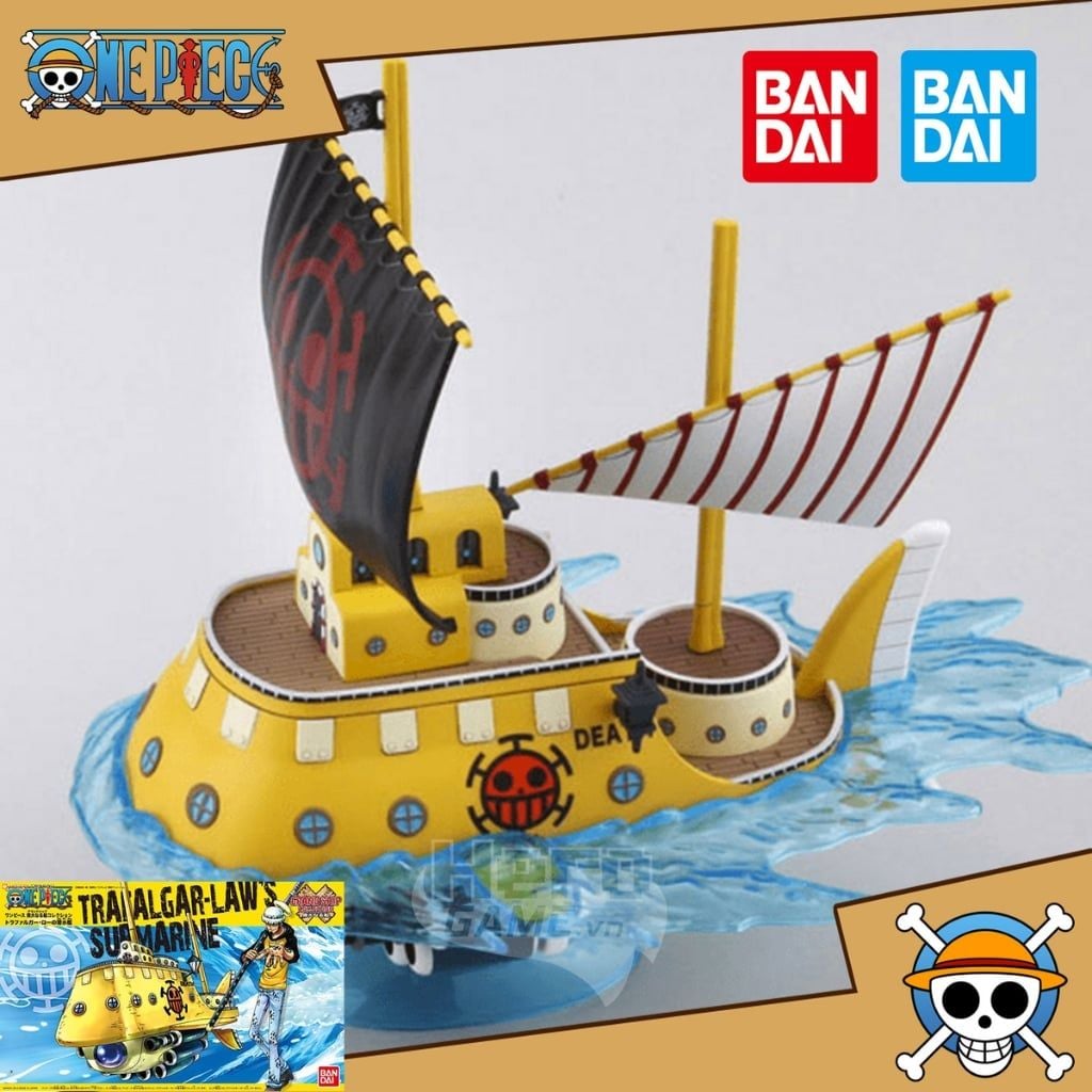 Mô hình lắp ráp tàu One Piece Trafalgar Law's Submarine Grand Ship Collection BANDAI