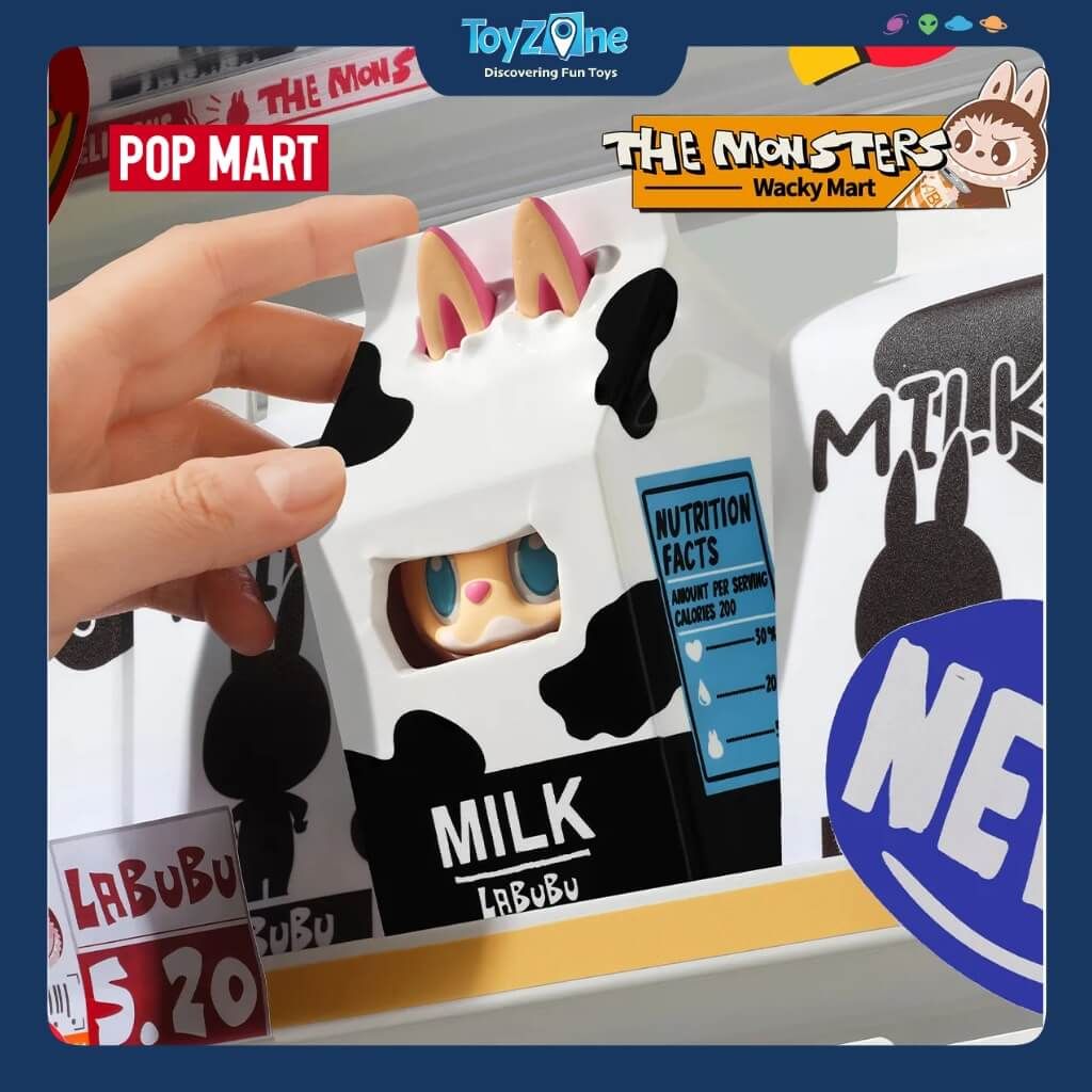 Mô hình đồ chơi Blind box Labubu The Monsters Wacky Mart ( Siêu Thị Kỳ Lạ ) Series Figures POP MART